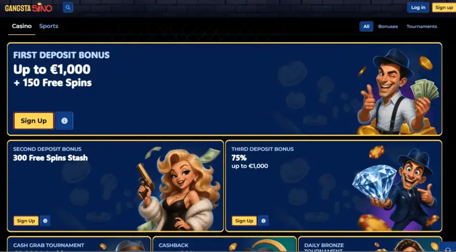 Gangstasino casino bonus